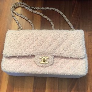 Chanel classic pink tweed
